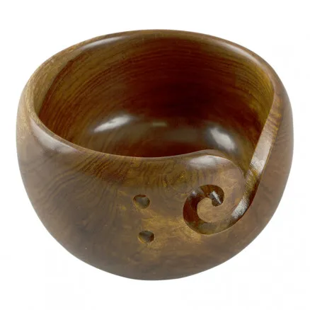 Garnskål Trä Ø14cm - 1 st